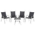 Cadeira De Área Colombia 4 Unidades E Mesa Baixa Colombia Par