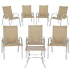 Cadeira De Área Colombia 7 Unidades E Mesa Baixa Colombia Par