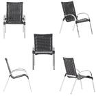 Cadeira De Área Colombia 7 Unidades Para Piscina Em Aluminio