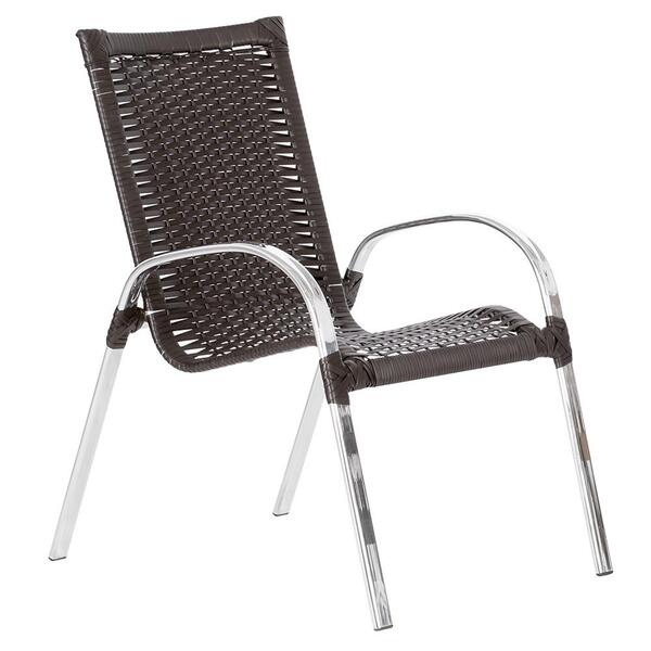 Cadeira De Area Em Aluminio E Fibra Sintetica Colombia 1 Unid