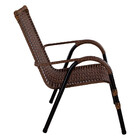 Cadeira De Área Externa Bela De Aço Carbono E Fibra Sintética