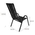 Cadeira De Área Externa Canadá De Aço Carbono E Fibra Sintéti