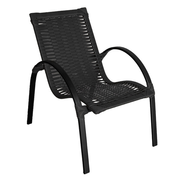 Cadeira de Área Externa Garden em Alumínio Pintado e Fibra Si