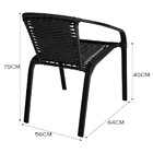 Cadeira De Área Externa Salinas De Alumínio Pintado E Fibra S