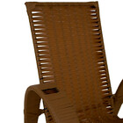 Cadeira De Área Externa Vitória De Aço Carbono E Fibra Sintét