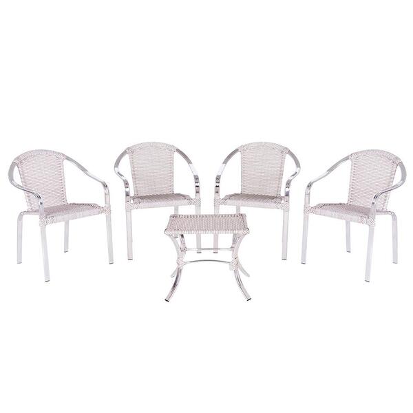 Cadeira De Área Toquio 4 Unidades E Mesa Baixa Colombia Para