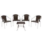 Cadeira De Área Toquio 4 Unidades E Mesa Baixa Colombia Para