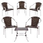 Cadeira De Área Toquio 5 Unidades E Mesa Baixa Colombia Para