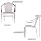 Cadeira De Área Toquio 7 Unidades Para Piscina Em Aluminio E