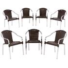 Cadeira De Área Toquio 7 Unidades Para Piscina Em Aluminio E