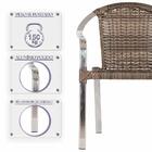 Cadeira De Área Toquio 7 Unidades Para Piscina Em Aluminio E