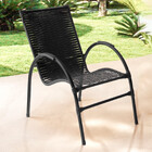 Cadeira De Área Varanda Onix Em Fibra Sintética
