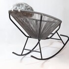 Cadeira De Balanço Acapulco Cinza 80x100x70cm