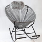 Cadeira De Balanço Acapulco Cinza 80x100x70cm