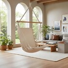 Cadeira De Balanço Acolchoada Suspensa Rede De Teto Cru