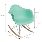Cadeira De Balanço Eames 1122  Tiffany