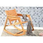 Cadeira De Balanço Janis Jatobá - Mão   Formão