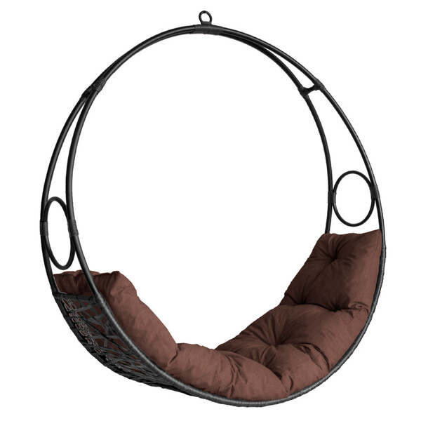 Cadeira De Balanço Lua Suspensa Em Fibra Sintética