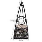 Cadeira De Balanço Lua Suspensa Em Fibra Sintética