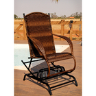 Cadeira De Balanço Naja Em Junco Com 4 Molas Adulta Para Jard