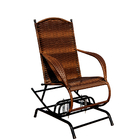 Cadeira De Balanço Naja Em Junco Com 4 Molas Adulta Para Jard