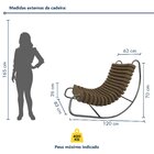 Cadeira De Balanço Orgânica Base Inox Anelídeos Amber