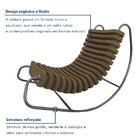 Cadeira De Balanço Orgânica Base Inox Anelídeos Amber