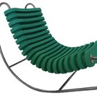 Cadeira De Balanço Orgânica Base Inox Anelídeos Verde