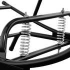 Cadeira De Balanço Para Jardim Adulta Fio Duplo Prata E Verme