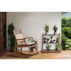 Cadeira De Balanço Para Varanda Vaivém - Castanheira E Tecido