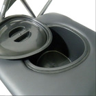 Cadeira De Banheiro Cadeirante Idoso Deficiente Vaso Aço Dobr