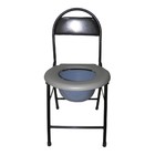 Cadeira De Banheiro Deficiente Cadeirante Idoso Aço Dobravel