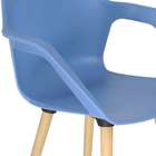 Cadeira De Cozinha Beau Com Braço Azul