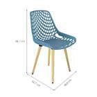 Cadeira De Cozinha Beau Design Azul