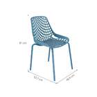 Cadeira De Cozinha Beau Design Azul