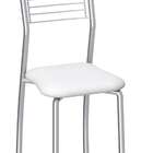 Cadeira De Cozinha Berlin Cromada E Branca