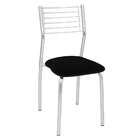 Cadeira De Cozinha Berlin Cromada E Preta