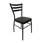 Cadeira De Cozinha Com Reforço Preta Assento Grosso Preto - P