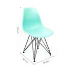 Cadeira De Cozinha Eames Verde Claro