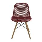 Cadeira De Cozinha Eloisa Estofada Vermelha