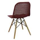 Cadeira De Cozinha Eloisa Estofada Vermelha