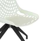 Cadeira De Cozinha Giratória Beau Design Branca E Preta