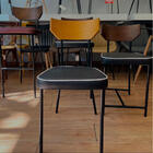 Cadeira De Cozinha Industrial New York Mel - Pu Preto