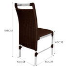 Cadeira de Cozinha Veneza em Alumínio e Fibra Sintética