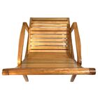 Cadeira De Descanso Em Madeira Maciça Inclinável Decorativa -