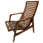 Cadeira De Descanso Em Madeira Maciça Inclinável Decorativa -