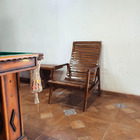 Cadeira De Descanso Em Madeira Maciça Inclinável Decorativa -