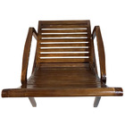 Cadeira De Descanso Em Madeira Maciça Inclinável Decorativa -