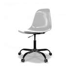 Cadeira De Escitã³rio Secretã¡ria Eames Office Fumãª E Preta