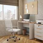 Cadeira De Escritório Assistente Giratória Fitz Branca